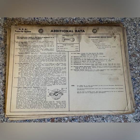 Dealership Mechanics Service Cards. PACKARD Various Years/Models 1935-1942 - Picture 7 of 15